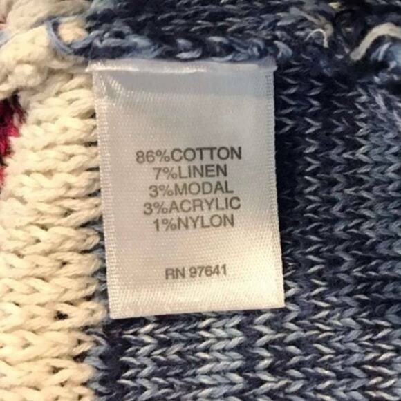 J. Jill Duster Oversized Striped Cardigan Sweater XS - Picture 5 of 6